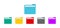 Folder with file for desktop of computer. Icon of document or data in folder. Open or closed doc. Colorful folders for archive,