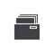 Folder with file documents vector icon