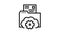 folder file storage work line icon animation
