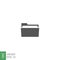 Folder glyph icon. File storage, files organizer Project portfolio logo