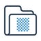 Folder graphic designing line icon