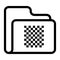 Folder graphic designing line VECTOR icon