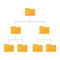 Folder Hierarchy Structure Colored Icon