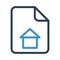 Folder home line icon