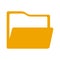 Folder icon. Vector isolated flat file symbol