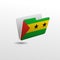 Folder with the image of the flag of SAO TOME AND PRINCIPE