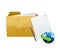 Folder internet concept illustration design