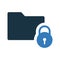 Folder lock, protection icon