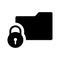 Folder lock, protection icon