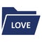 Folder, love folder Isolated Vector icon which can easily modify or edit