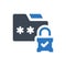 Folder password lock icon