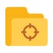Folder target color VECTOR icon