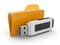 Folder and USB flash