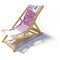 Folding beach chair with 500 euro