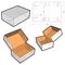 Folding Box Internal measurement 17.6 x 12.5+ 6.5 cm and Die-cut Pattern