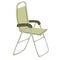 Folding camp chair hand drawn flat vector illustration.