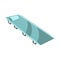 folding camping cot cartoon vector illustration