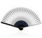 Folding Fan Silvery