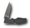 Folding knife for protection with drop shadow