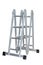 Folding Ladder In the open position on white background. convenient ladders ,Light weight, these ladders fold into a compact bundl