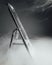 Folding ladder in smoke