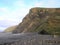 Folding rock strata on north Cornish coast