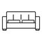 Folding sofa icon, outline style