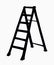 Folding stepladder. Vector drawing icon