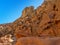 Folds of coloured rock strata on thew walls of the Coloured Canyon near Nuweiba, Egypt