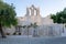 Folegandros island, Old church at Chora town square. Greece, Cyclades