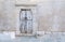 Folegandros island, Old church entrance door at Chora town. Greece, Cyclades