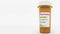 FOLIC ACID generic drug pills in a prescription bottle. Conceptual 3D rendering