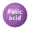 Folic acid semi flat color vector object