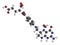 Folinic acid (leucovorin) drug molecule. Used as adjuvant during cancer chemotherapy with methotrexate