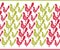 Folk birds seamless pattern.