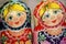 Folk craft souvenirs from Russia nesting dolls