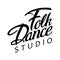 Folk Dance logotype icon concept. Ballet studio logo design template. Classic or folk dance class lettering. Vector