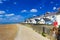 Folkestone promenade and beach English Channel Kent UK