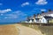 Folkestone promenade and beach English Channel Kent UK