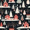 Folkloric Christmas Festivity Seamless Pattern