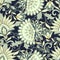 Folkloric flowers seamless pattern. ethnic floral vector ornament