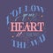 Follow heart poster