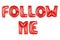 Follow me, red color