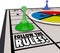 Follow the Rules Board Game Piece Win Challenge Compliance Procedure