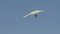 Follow shot of a hang glider in flight