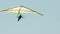 Follow shot of a hang glider in flight
