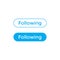 Follow and Unfollow Button Icon Inspired by Twitter