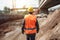 Follow the Worker: A View from Behind at a Construction Site, Generative AI