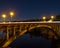 Folsom Rainbow Bridge at Night: A Stunning Digital Art Piece