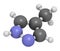 Fomepizole molecule. Antidote used to treat methanol and ethylene glycol poisoning. 3D rendering. Atoms are represented as spheres